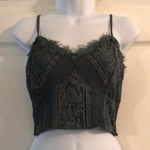 Dark green crop top